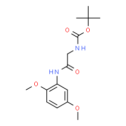 ChemSpider 2D Image | 2-Methyl-2-propanyl {2-[(2,5-dimethoxyphenyl)amino]-2-oxoethyl}carbamate | C15H22N2O5