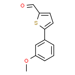 ChemSpider 2D Image | 5-(3-Methoxyphenyl)-2-thiophenecarbaldehyde | C12H10O2S