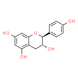 ChemSpider 2D Image | (2S,3R)-2-(4-Hydroxyphenyl)-3,5,7-chromanetriol | C15H14O5