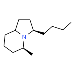 ChemSpider 2D Image | (3R,5S)-3-Butyl-5-methyloctahydroindolizine | C13H25N