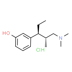 ChemSpider 2D Image | 3-[(2R,3S)-1-(Dimethylamino)-2-methyl-3-pentanyl]phenol hydrochloride (1:1) | C14H24ClNO