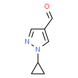 ChemSpider 2D Image | 1-Cyclopropyl-1H-pyrazole-4-carbaldehyde | C7H8N2O