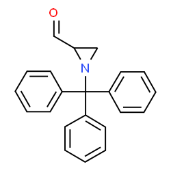 ChemSpider 2D Image | 2-Formyl-1-trityl-aziridine | C22H19NO