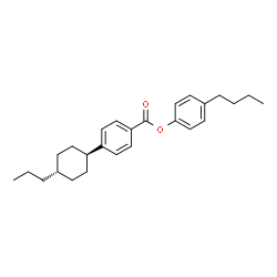 ChemSpider 2D Image | 4-Butylphenyl 4-(trans-4-propylcyclohexyl)benzoate | C26H34O2
