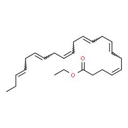 ChemSpider 2D Image | ethyl (4Z,7E,10E,13Z,16E,19E)-docosa-4,7,10,13,16,19-hexaenoate | C24H36O2