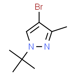 ChemSpider 2D Image | 4-Bromo-1-tert-butyl-3-methylpyrazole | C8H13BrN2