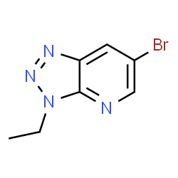 ChemSpider 2D Image | 6-Bromo-3-ethyl-3H-1,2,3-triazolo[4,5-b]pyridine | C7H7BrN4