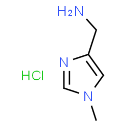 ChemSpider 2D Image | (1-Methyl-1H-imidazol-4-yl)methanamine hydrochloride | C5H10ClN3