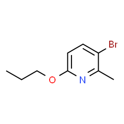 ChemSpider 2D Image | 3-Bromo-2-methyl-6-propoxypyridine | C9H12BrNO