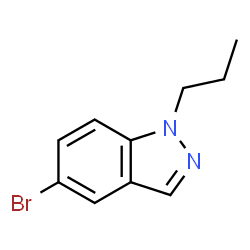 ChemSpider 2D Image | 5-Bromo-1-propyl-1H-indazole | C10H11BrN2