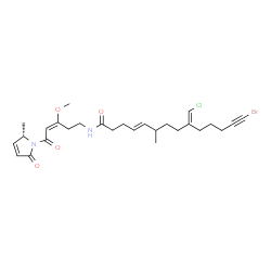 ChemSpider 2D Image | jamaicamide A | C27H36BrClN2O4