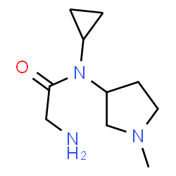 ChemSpider 2D Image | N-Cyclopropyl-N-(1-methyl-3-pyrrolidinyl)glycinamide | C10H19N3O