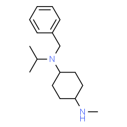 ChemSpider 2D Image | N-Benzyl-N-isopropyl-N'-methyl-1,4-cyclohexanediamine | C17H28N2