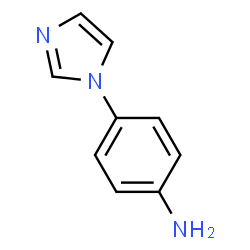 ChemSpider 2D Image | 4-(Imidazol-1-yl)aniline | C9H9N3