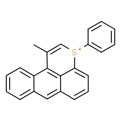ChemSpider 2D Image | 1-Methyl-3-phenylnaphtho[1,2,3-de]thiochromenium | C23H17S