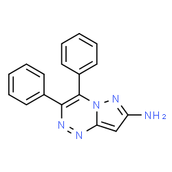 ChemSpider 2D Image | 3,4-Diphenylpyrazolo[5,1-c][1,2,4]triazin-7-amine | C17H13N5
