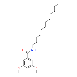 ChemSpider 2D Image | N-Dodecyl-3,5-dimethoxybenzamide | C21H35NO3