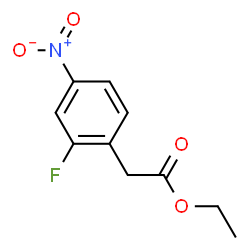 ChemSpider 2D Image | Ethyl (2-fluoro-4-nitrophenyl)acetate | C10H10FNO4