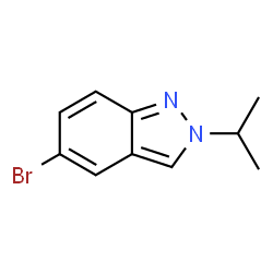 ChemSpider 2D Image | 5-Bromo-2-isopropyl-2H-indazole | C10H11BrN2