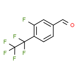 ChemSpider 2D Image | 3-Fluoro-4-(pentafluoroethyl)benzaldehyde | C9H4F6O