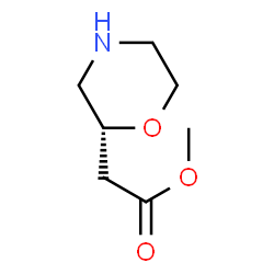 ChemSpider 2D Image | Methyl (2R)-2-morpholinylacetate | C7H13NO3