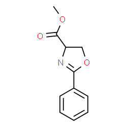 ChemSpider 2D Image | Methyl 2-phenyl-4,5-dihydro-1,3-oxazole-4-carboxylate | C11H11NO3