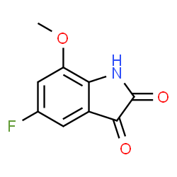ChemSpider 2D Image | 5-fluoro-7-methoxyindoline-2,3-dione | C9H6FNO3