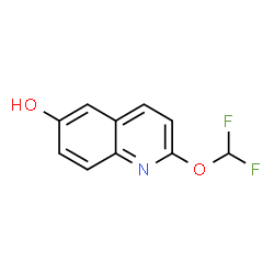 ChemSpider 2D Image | 2-(Difluoromethoxy)-6-quinolinol | C10H7F2NO2