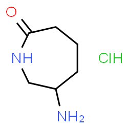 ChemSpider 2D Image | 6-aminoazepan-2-one hydrochloride | C6H13ClN2O