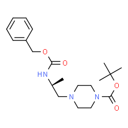 ChemSpider 2D Image | (S)-tert-Butyl 4-(2-(((benzyloxy)carbonyl)amino)propyl)piperazine-1-carboxylate | C20H31N3O4