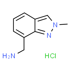 ChemSpider 2D Image | (2-methyl-2H-indazol-7-yl)methanamine hydrochloride | C9H12ClN3