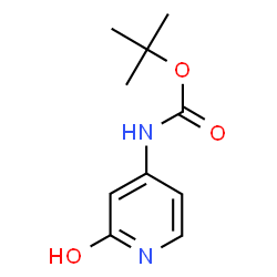 ChemSpider 2D Image | tert-butyl N-(2-oxo-1,2-dihydropyridin-4-yl)carbamate | C10H14N2O3
