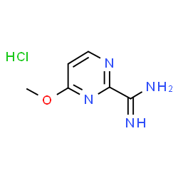 ChemSpider 2D Image | 4-methoxypyrimidine-2-carboximidamide hydrochloride | C6H9ClN4O