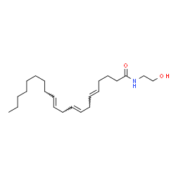 ChemSpider 2D Image | N-(2-hydroxyethyl)eicosa-5,8,11-trienamide | C22H39NO2