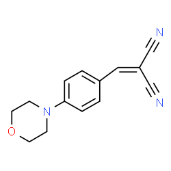 ChemSpider 2D Image | [4-(4-Morpholinyl)benzylidene]malononitrile | C14H13N3O