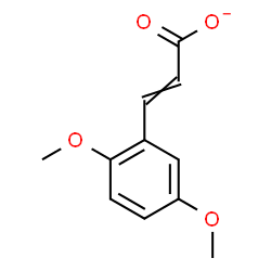 ChemSpider 2D Image | 3-(2,5-Dimethoxyphenyl)acrylate | C11H11O4