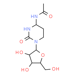 ChemSpider 2D Image | 4-Acetamido-1-pentofuranosyltetrahydro-2(1H)-pyrimidinone | C11H19N3O6