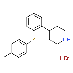 ChemSpider 2D Image | Tedatioxetine hydrobromide | C18H22BrNS