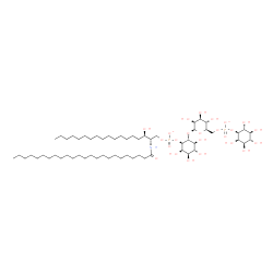 ChemSpider 2D Image | (2S,3R)-3-Hydroxy-2-(tetracosanoylamino)octadecyl (1R,2R,3R,4R,5S,6R)-2,3,4,5-tetrahydroxy-6-{[6-O-({[(1S,2R,3R,4S,5S,6R)-2,3,4,5,6-pentahydroxycyclohexyl]oxy}phosphinato)-beta-D-mannopyranosyl]oxy}cy
clohexyl phosphate | C60H115NO24P2