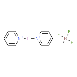 ChemSpider 2D Image | di(pyridin-1-ium-1-yl)iodonium;tetrafluoroborate | C10H10BF4IN2