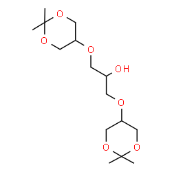 ChemSpider 2D Image | 1,3-Bis[(2,2-dimethyl-1,3-dioxan-5-yl)oxy]-2-propanol | C15H28O7