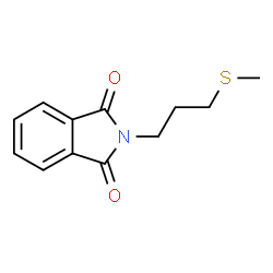 ChemSpider 2D Image | 2-(3-(Methylthio)propyl)isoindoline-1,3-dione | C12H13NO2S
