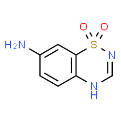ChemSpider 2D Image | 2H-1,2,4-Benzothiadiazin-7-amine 1,1-dioxide | C7H7N3O2S