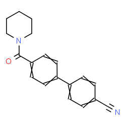 ChemSpider 2D Image | 4'-(1-Piperidinylcarbonyl)-4-biphenylcarbonitrile | C19H18N2O