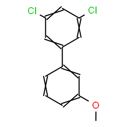 ChemSpider 2D Image | 3,5-Dichloro-3'-methoxybiphenyl | C13H10Cl2O
