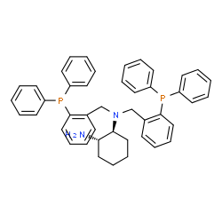 ChemSpider 2D Image | (1S,2S)-N,N-Bis[2-(diphenylphosphino)benzyl]-1,2-cyclohexanediamine | C44H44N2P2