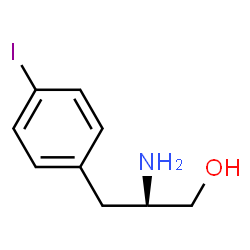 ChemSpider 2D Image | (2R)-2-Amino-3-(4-iodophenyl)-1-propanol | C9H12INO