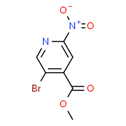 ChemSpider 2D Image | Methyl 5-bromo-2-nitroisonicotinate | C7H5BrN2O4