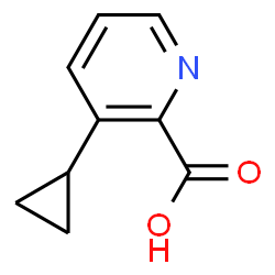 ChemSpider 2D Image | 3-cyclopropylpicolinic acid | C9H9NO2