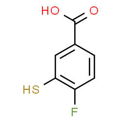 ChemSpider 2D Image | 4-Fluoro-3-sulfanylbenzoic acid | C7H5FO2S